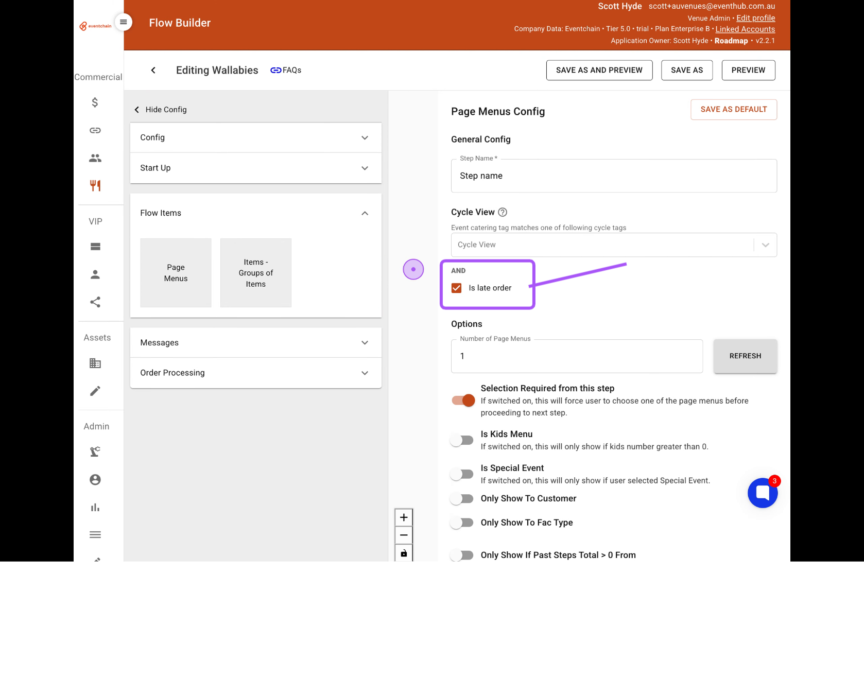 Configure Late Order Settings