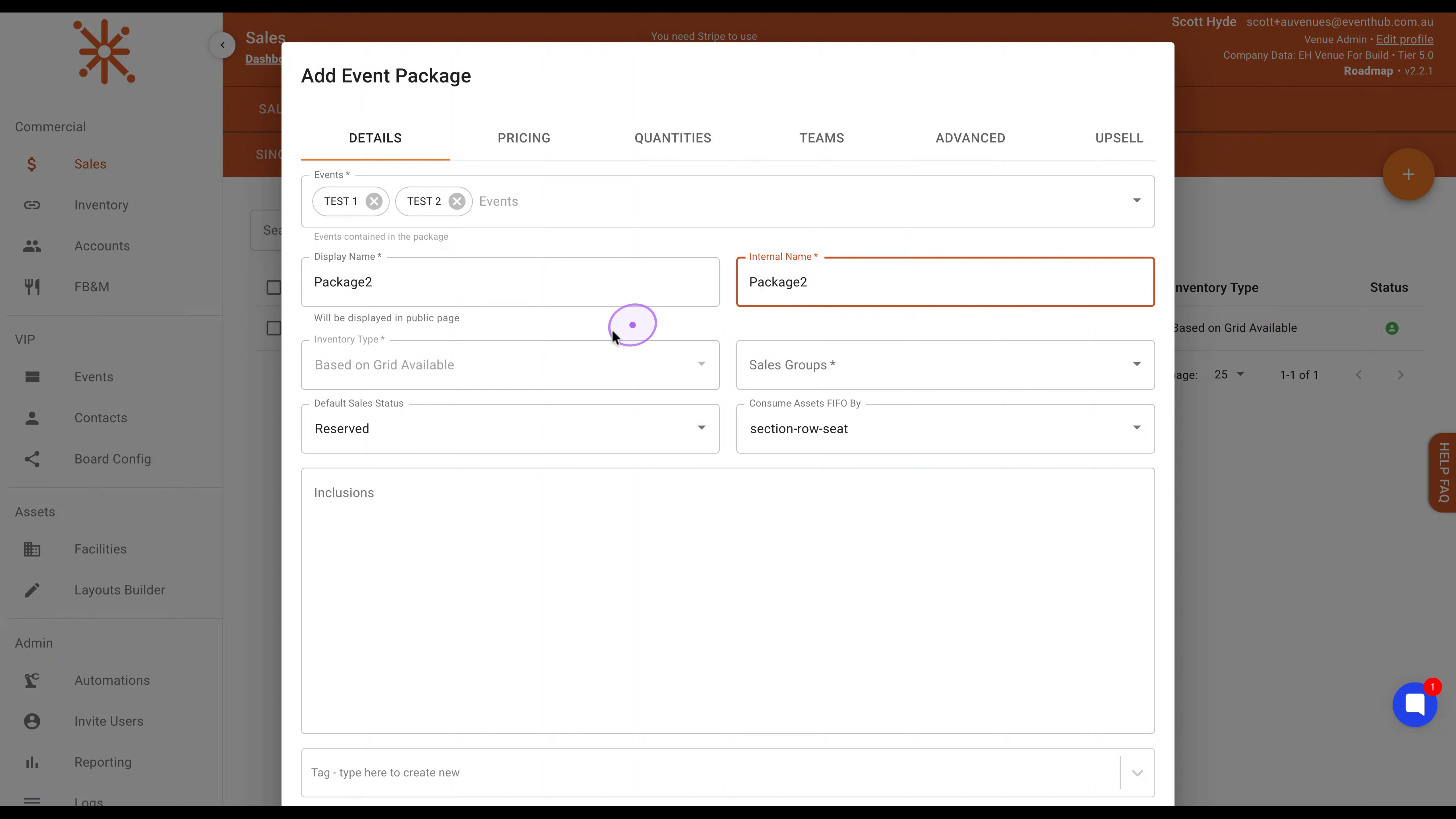 Enter Package Names