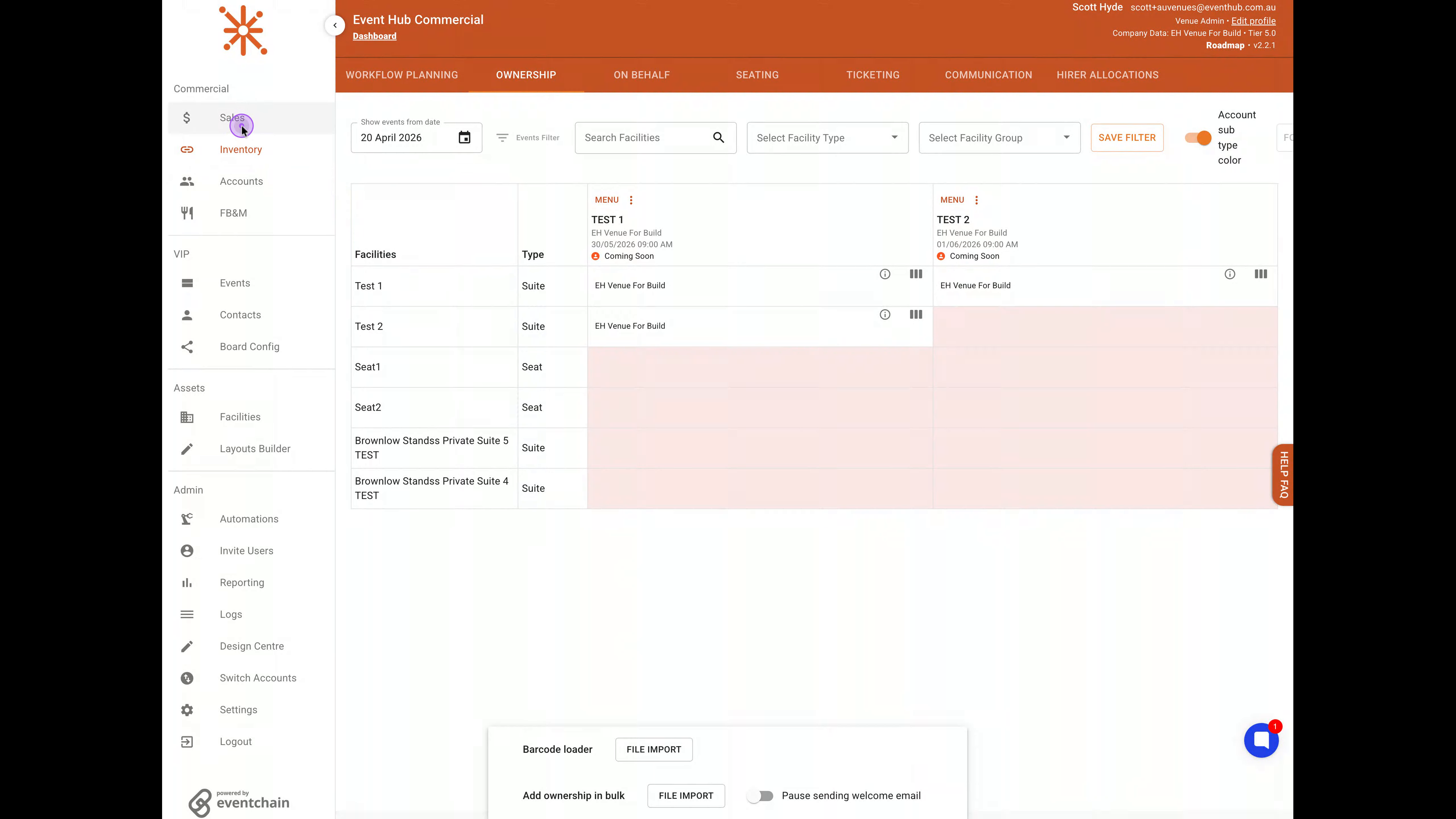Navigate to the Sales section