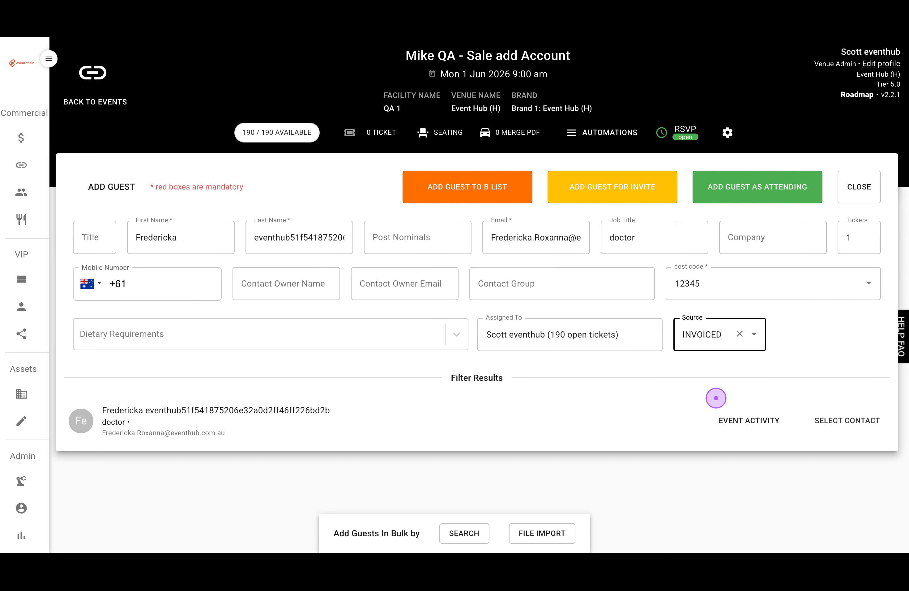 Configure Guest Details