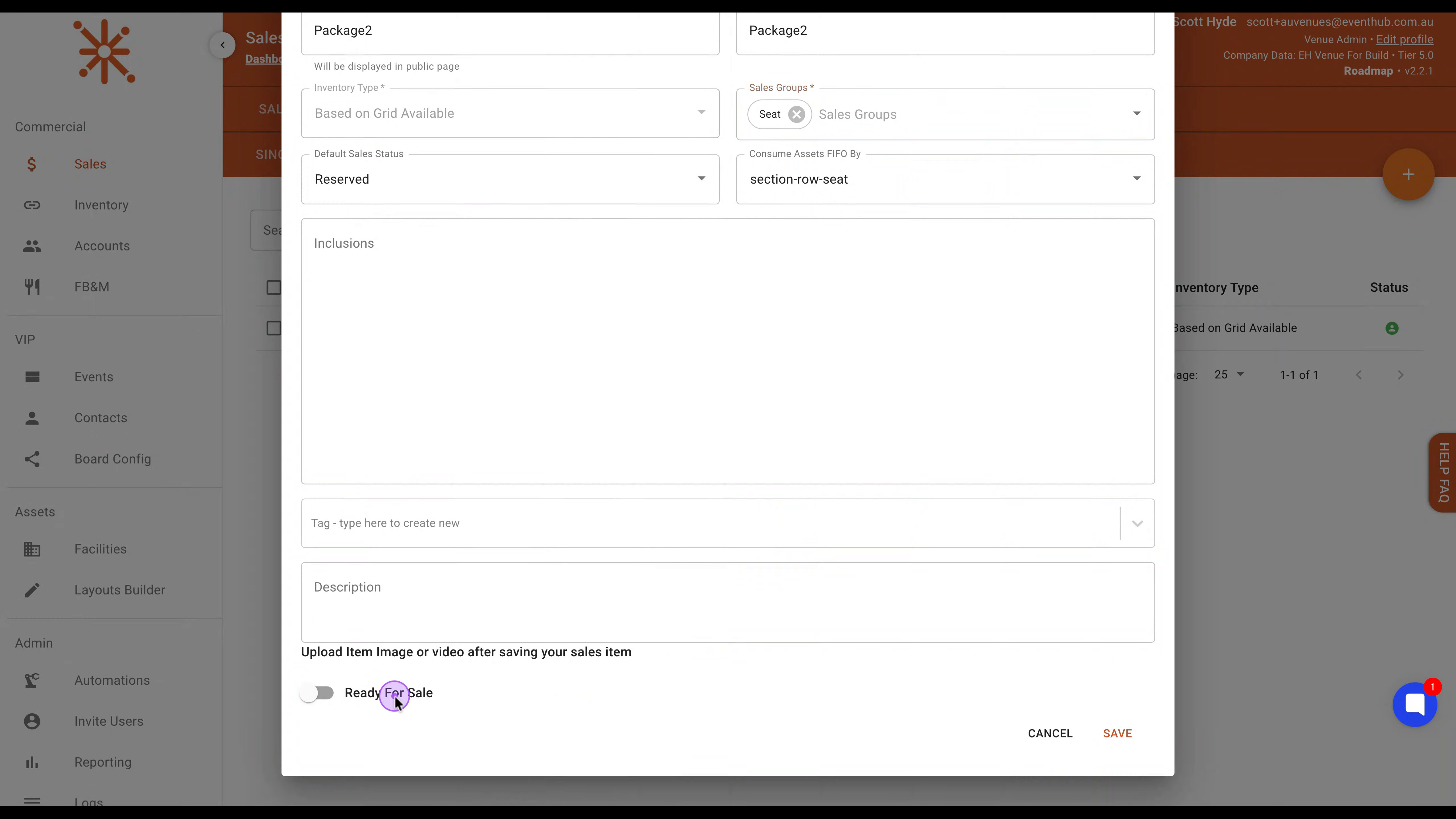 Configure Sales Settings