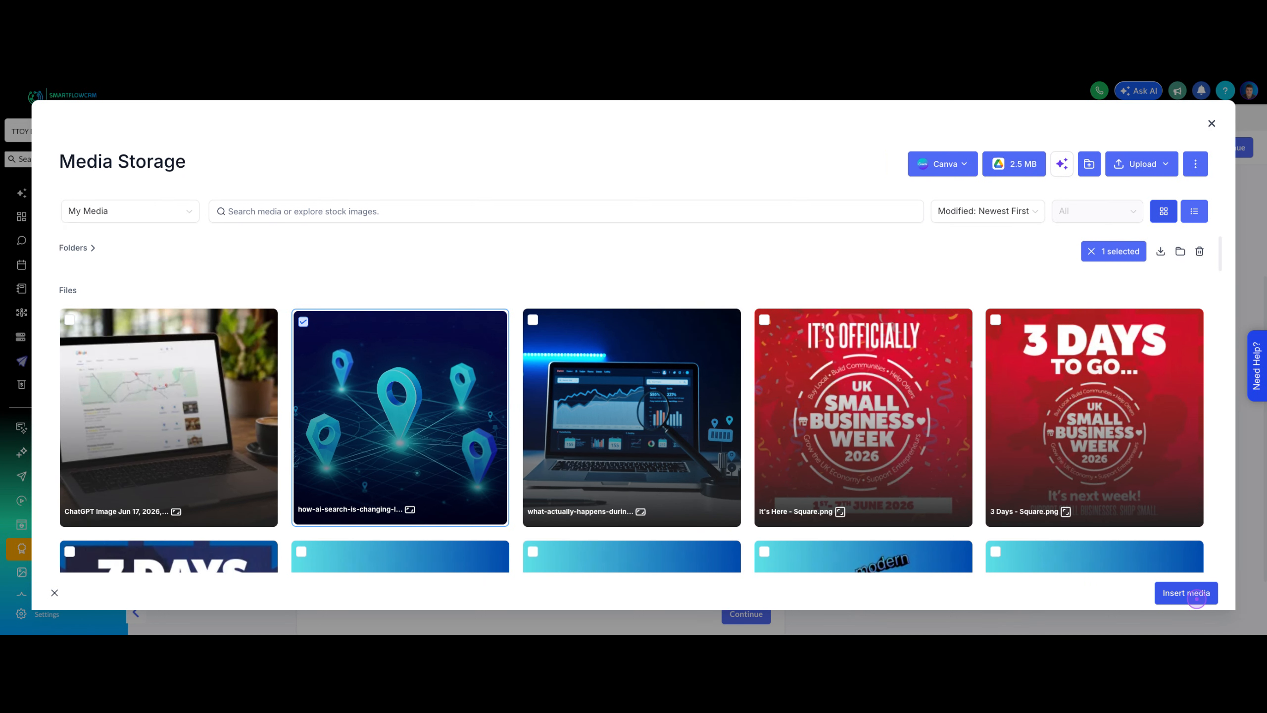 Upload Cover Image