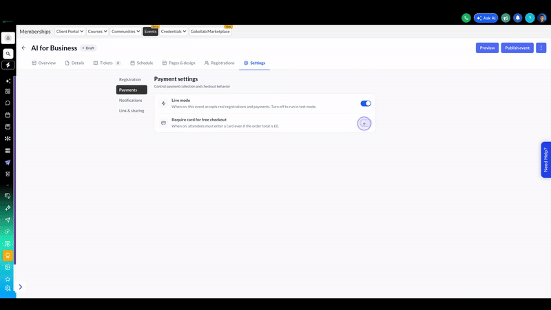 Access Notification Settings