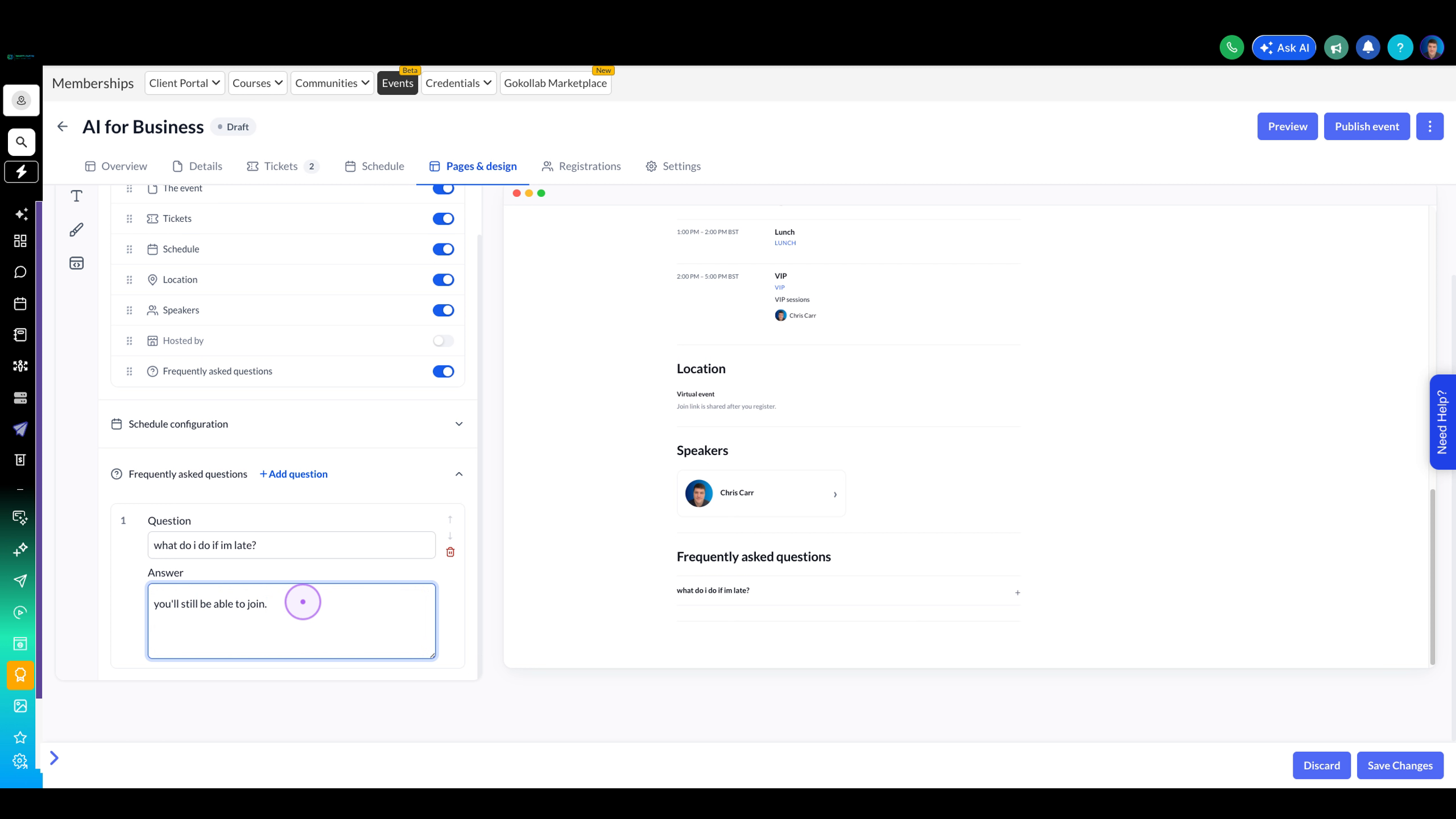 Enter FAQ content