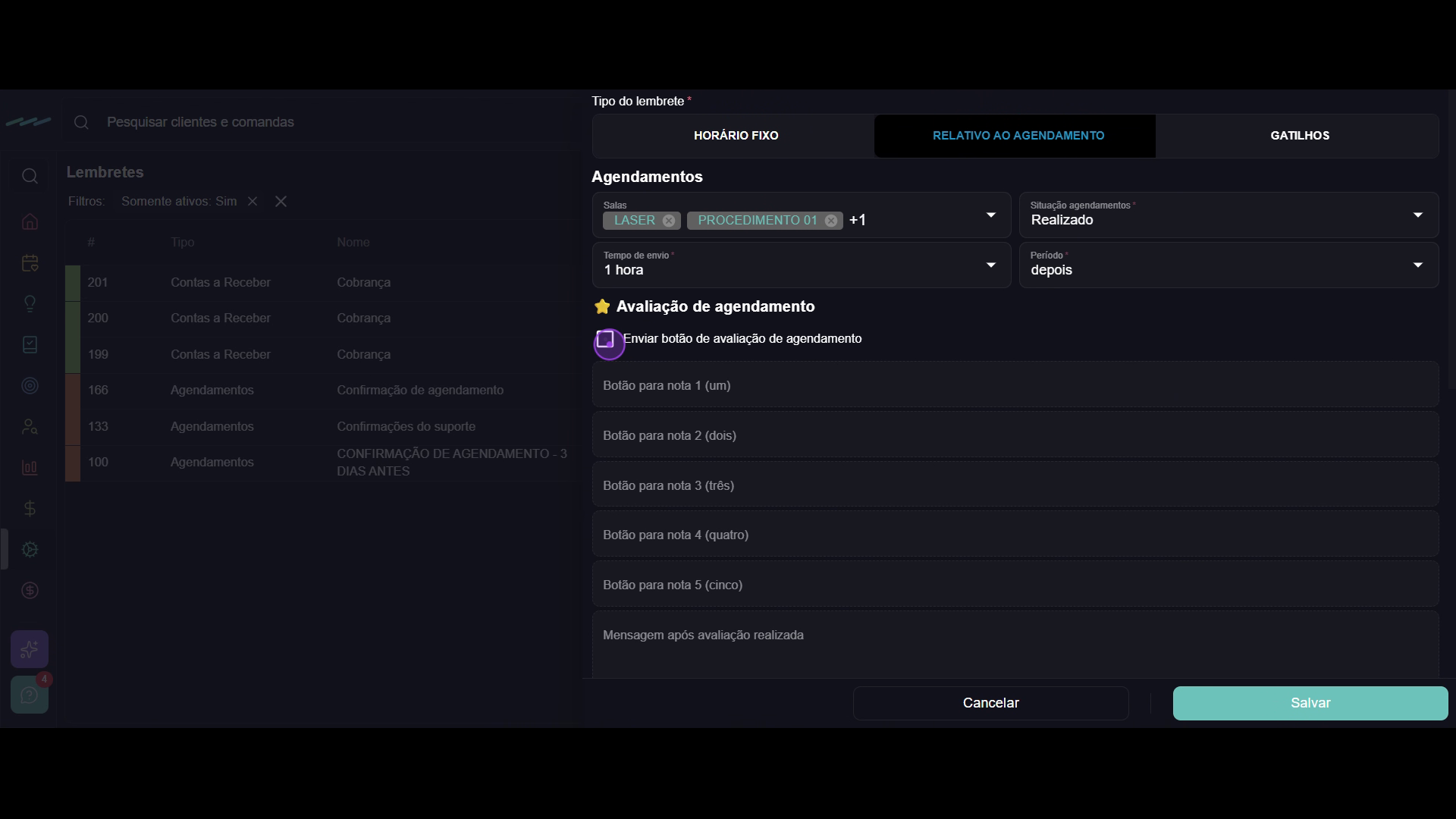 Defina a situação e o timing